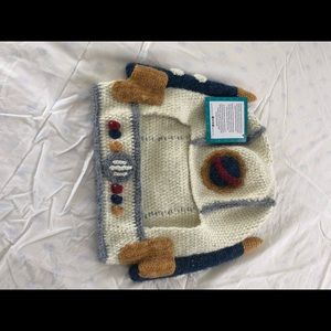 Handmade Free Trade astronaut hat made in Peru for Garnett Hill.